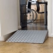 Buying a wheelchair ramp at Sync Living: Enable access doorline wedge threshold ramp