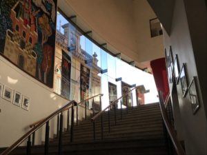 Changing Places at Millennium Forum - stairs leading to the ground floor