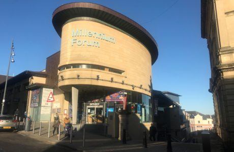 Changing Places at Millennium Forum - entrance to the building