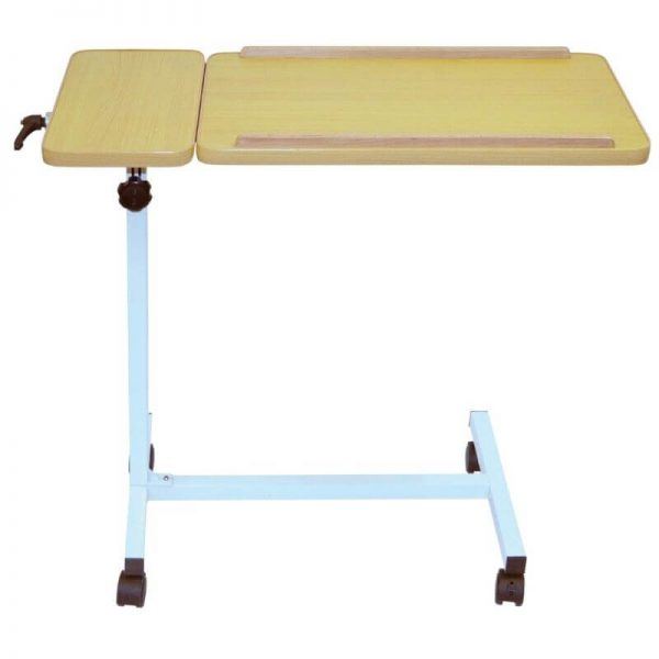 Aidapt Deluxe Over Bed Table Large Wheels
