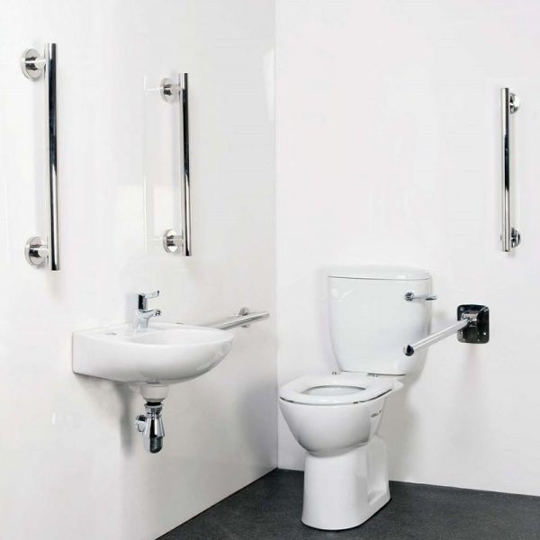 Doc M Close Coupled Toilet Pack Luxury Rails