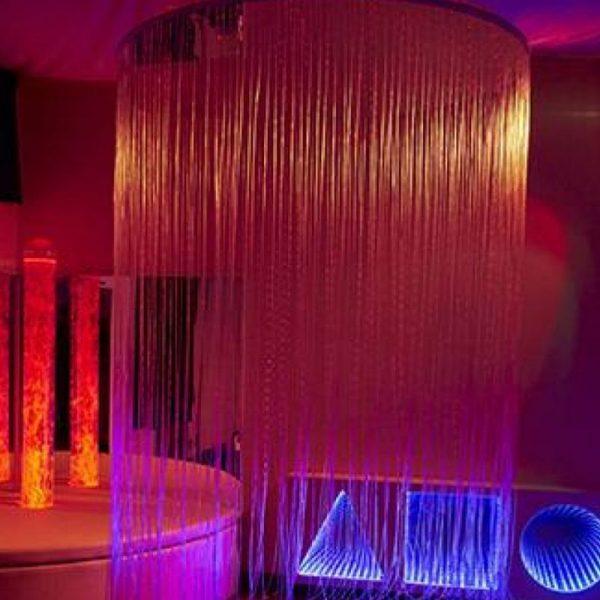 Circular Calming LED Fibre Optic Shower