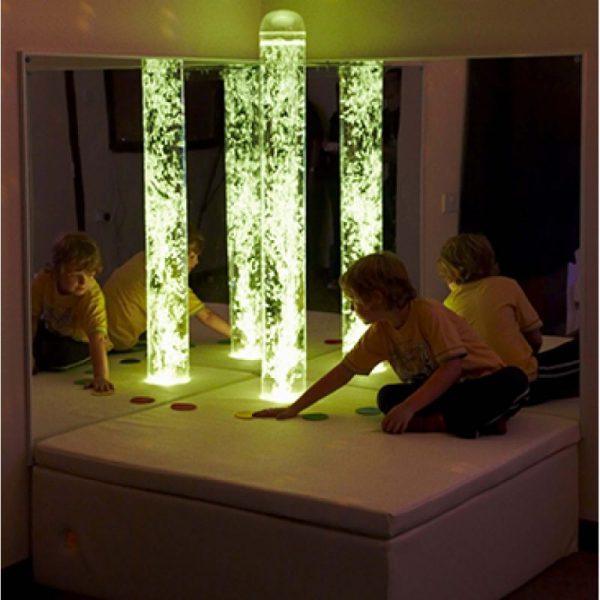 Interactive LED Bubble Tube Corner