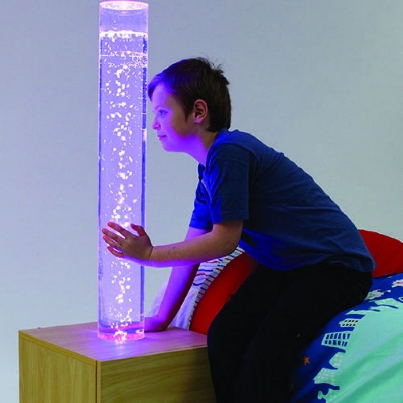 LED Bubble Tube Bedside Cabinet