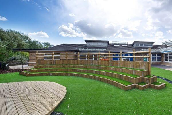 Amphitheatre with Grass Topped Seats